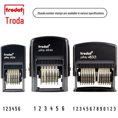 Регулируемый самонаборный нумератор Zhuoda 4836/4846/48313 (0-9)
