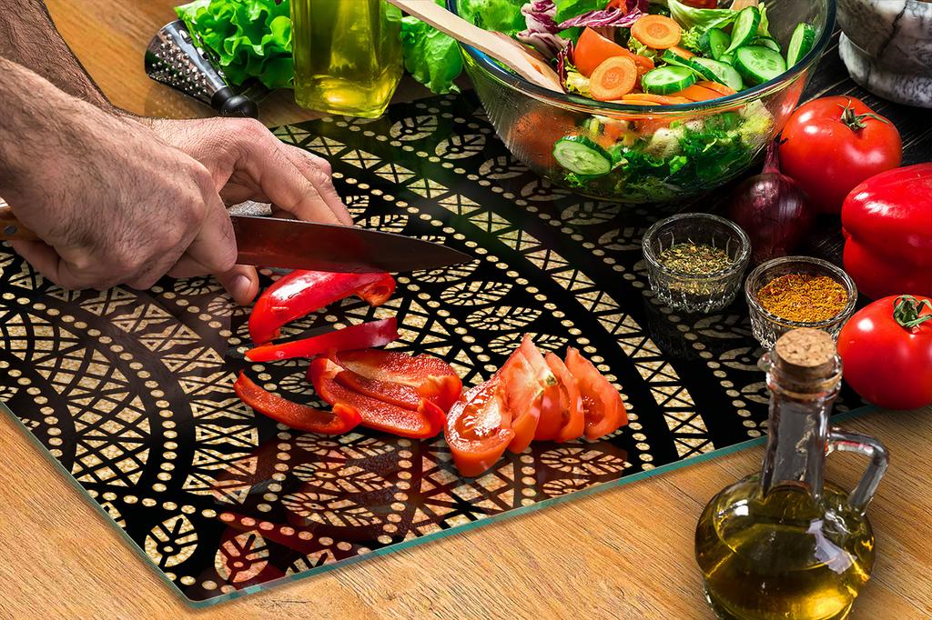 GLASS CUTTING BOARD 45x52 Pattern
