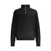 Casual Sports Series Half-Zip Fashion Simple Stand Collar Pullover Logo Sweatshirt Men Sweatshirt Black 6006005-001