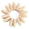 20pcs Oval Tuve Shape 29x12mm Long Natural Wood Loose Handcraft Beads for DIY Crafts Woodcraft Jewelry Making Accessories