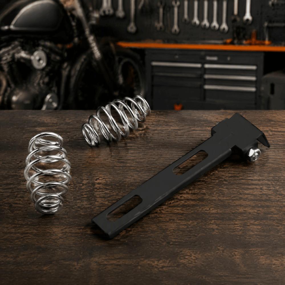 Support Bracket Coil Springs Mount Chrome Coil Motorcycle Solo Seat Kit For Custom Motorcycle