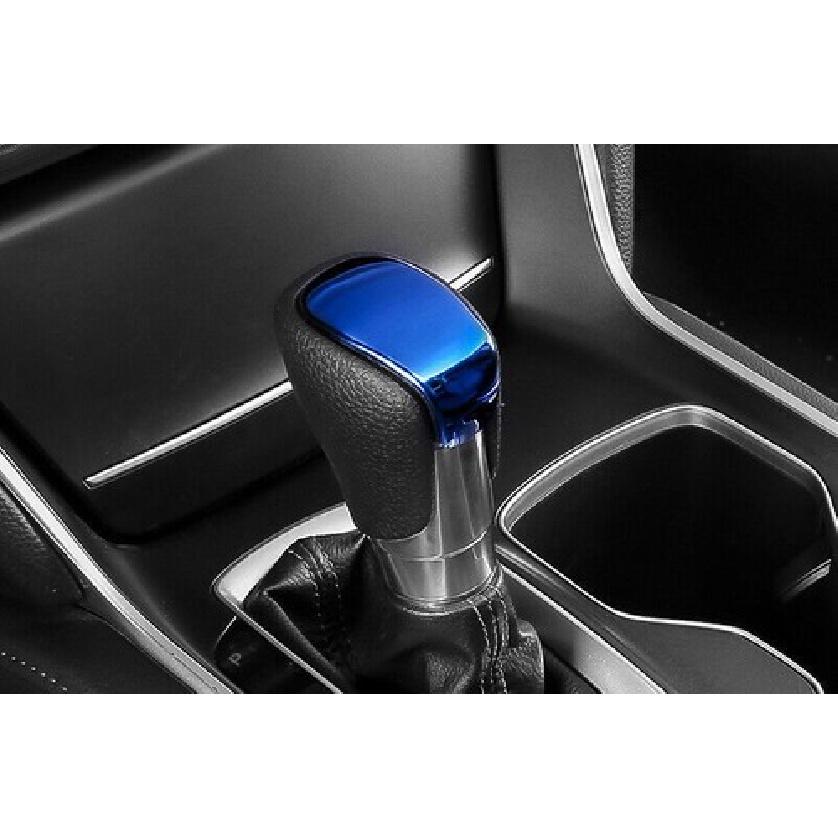 For Honda Accord 2018- Blue Titanium Gear Shift Knob Shifter Lever Trim 1PCS