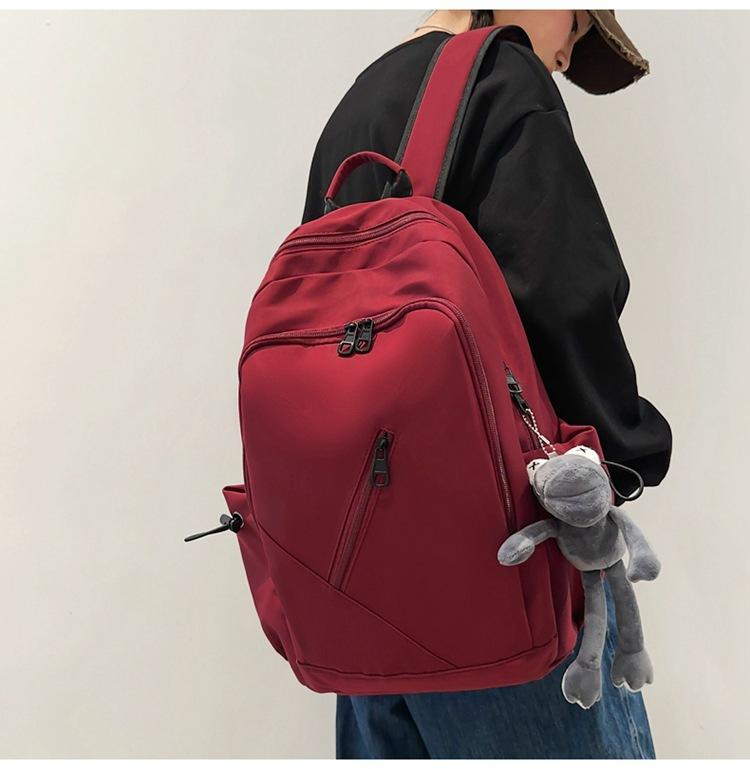 Рюкзак школьной сумки сплошного цвета Унисекс для учащихся средней школы