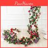 Потрясающие искусственные цветы 2,5 м Весенняя маленькая пион плющ листва лоза для элегантного домашнего декора