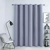 Blackout Curtain - vidaXL - 290x245 Cm - Grey - Polyester - Metal Eyelets