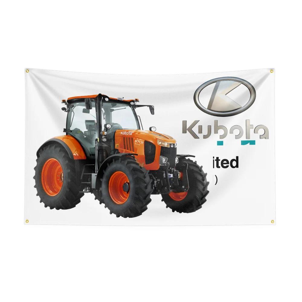 35 футов Флаг Тракторов Kubota Corporation Полиэстер Цифровая Печать Инструмент Гобелен Баннер Штора Для Декора Сельское Хозяйство