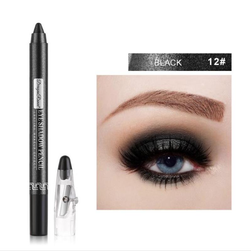 12 цветов карандаш для глаз Beauty Pro хайлайтер тени для век карандаш косметический блеск ярче мерцающие тени для век подводка для глаз ручка