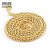 European-American Stainless Steel Dragon Bone Chain Necklace, Hip-Hop 18K Gold Titanium Steel Chain for Men and Women.