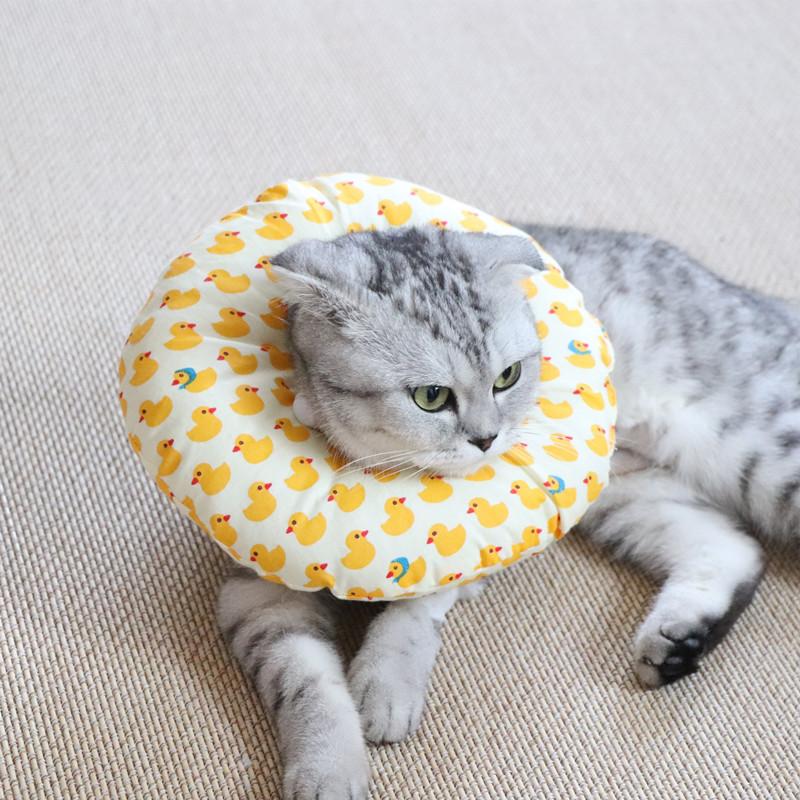 Елизаветинский воротник для кошек, защита от укусов, вылизывания, царапания, мягкий головной чехол, кошка, собака, домашнее животное, стерилизация, позорный конус, хлопковый воротник для шеи