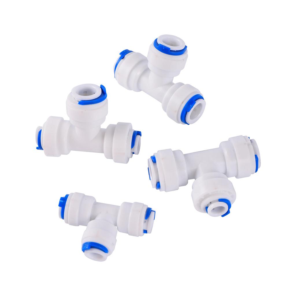 OD 1/4" 3/8" Трубка Быстроразъемное Соединение Slip Lock Соединитель для Очистки Воды Садовое Орошение Прямой Угольник Тройник Фитинги для Труб