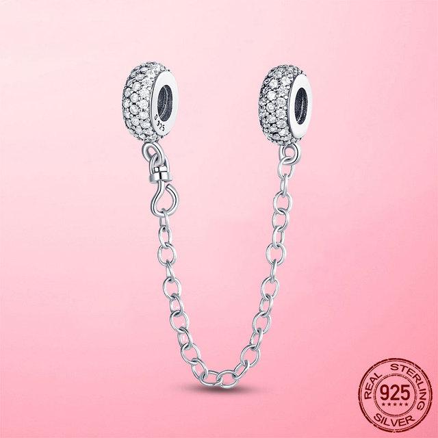 925 Sterling Silver O Pendant Love Heart Snake CZ Clip Charm Beads Fit Original Women Bracelet Bangle Silver 925 Jewelry