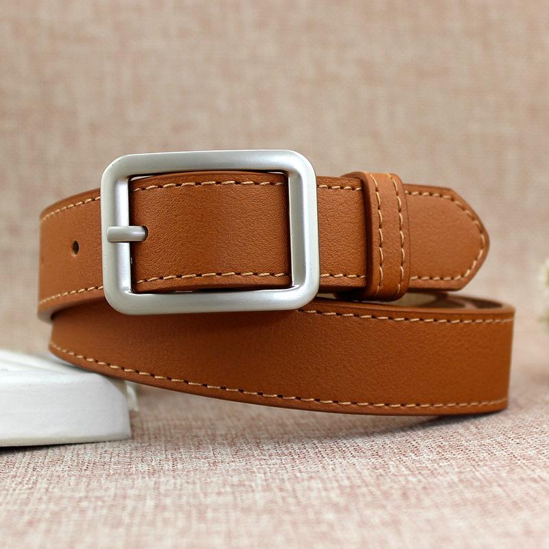 Женщины С Джинсами Широкий Пояс Студенческий Колледж Стиль Тонкий Пояс Модный Пояс