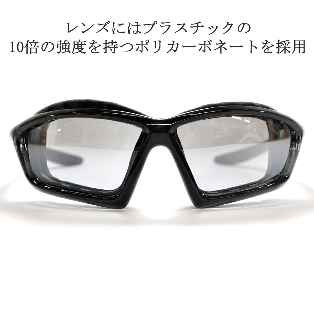 Motorcycle Biker Mirrored with Windproof for Men and UV Protection X [GARMENT] Sunglasses, Shades, Lenses, Pads, Women, (BLACK SILVER.MIRROR)