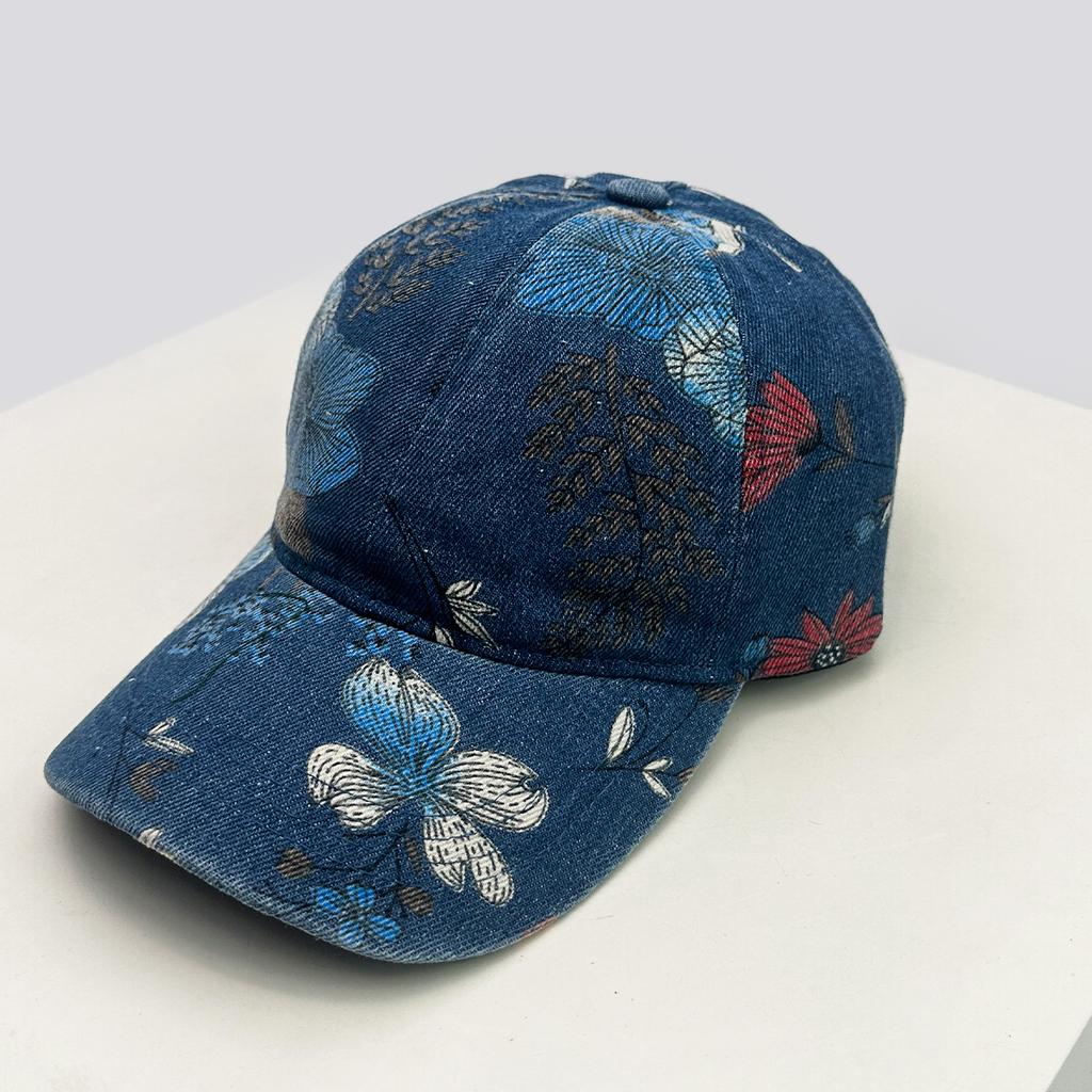 Baseball Plants And Flowers Printed School Old Vintage Women New Brand Latest Fresh Caps Peaked Hats Sunshade Casual Versatile Elegant Outdoor