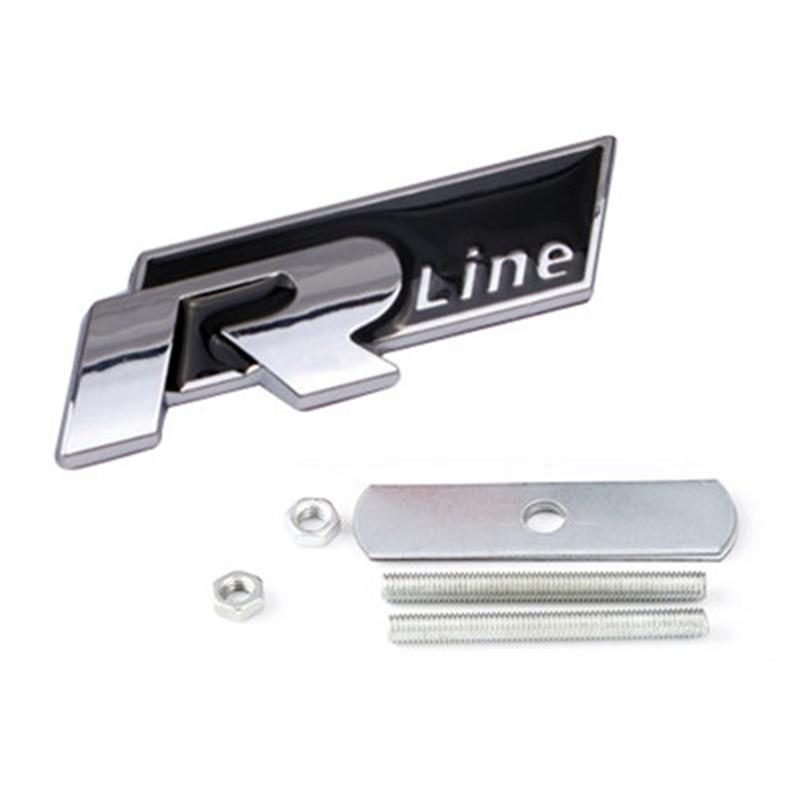 JPO1 3D Metal Car Grilles Emblem Auto Trunk Fender Mark Label Stickers For VW GTI Polo Golf Passat Tiguan Arteon Touareg CC Taigo GTE