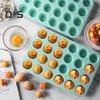 Силиконовая форма для кексов на 24 чашки, антипригарная форма для выпечки мини-яичных кексов, высокая термостойкость, легкое извлечение, универсальные мини-формы для кексов