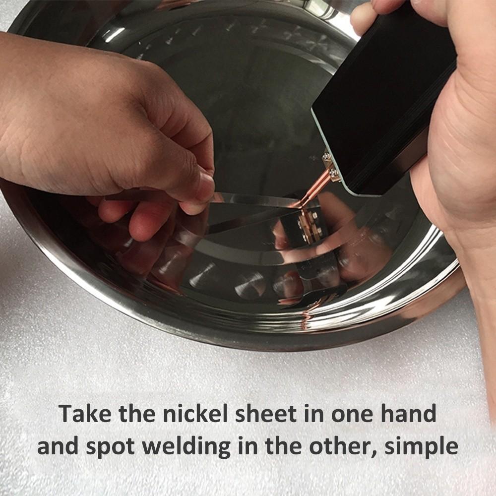 Портативный сварочный аппарат для точечной сварки 5 В 2 А, регулируемый, ручной сварочный аппарат для точечной сварки, толщина никелевой пластины 0,1–0,12 мм