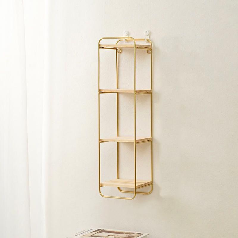 1 шт. Прихожая Многофункциональная настенная декоративная полка из винтажного железа Прочная в европейском стиле 49,5x13x12см