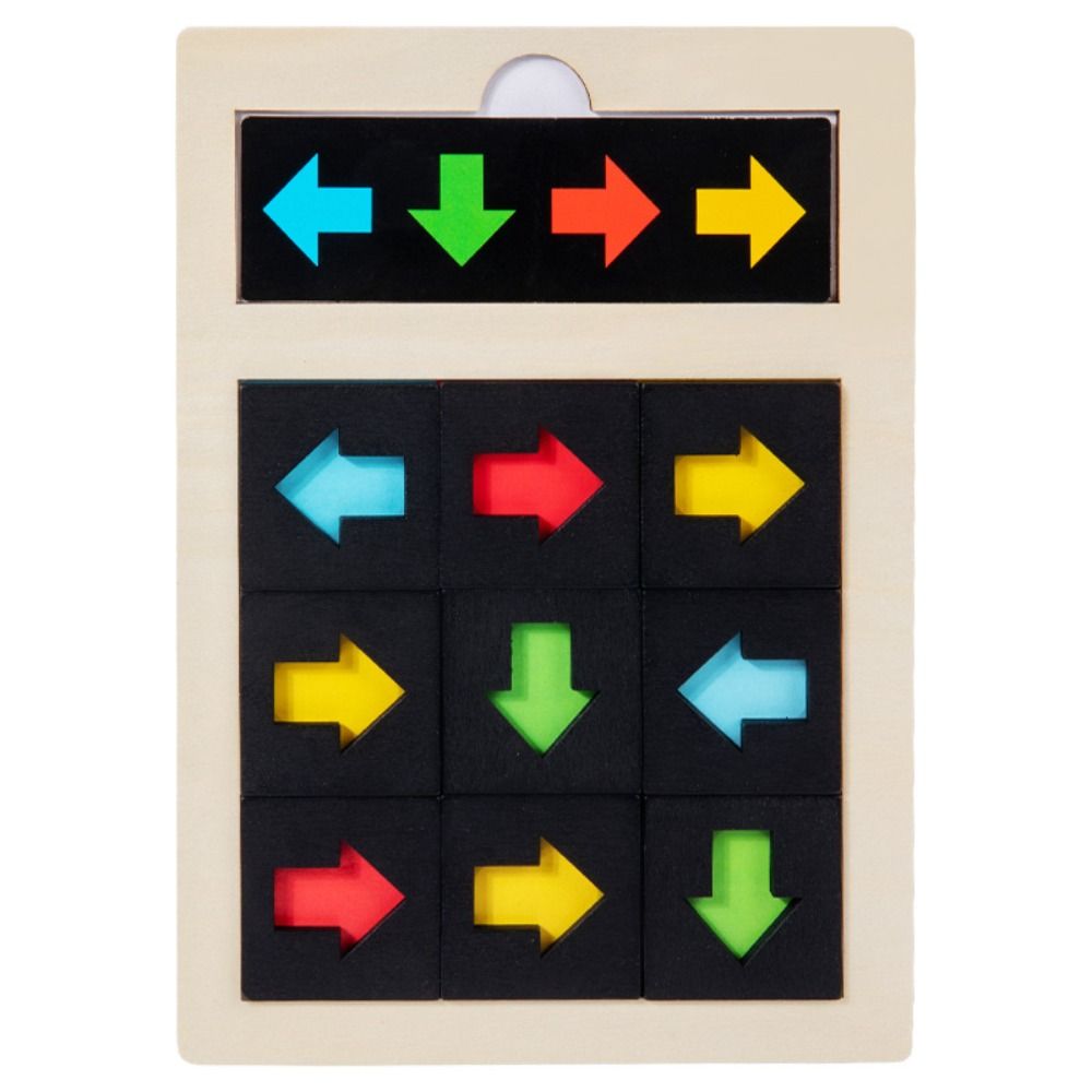 Puzzle Direction Cognition Sensory Game Logical Thinking Color Shape Matching Toy Birthday Gifts