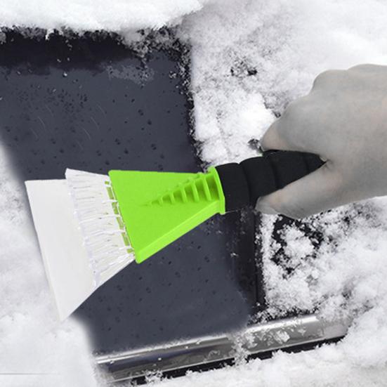 Winter Snow Shovel Non-scratching Smooth Edge Sponge Handle Labor-saving Multifunction Defrosting Portable Frost Snow Removal Scraper for Car
