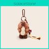 Cute Cartoon Eating Peanuts Groundhog Plush Toy Pendant Keychain For Bag Decor And Gifts