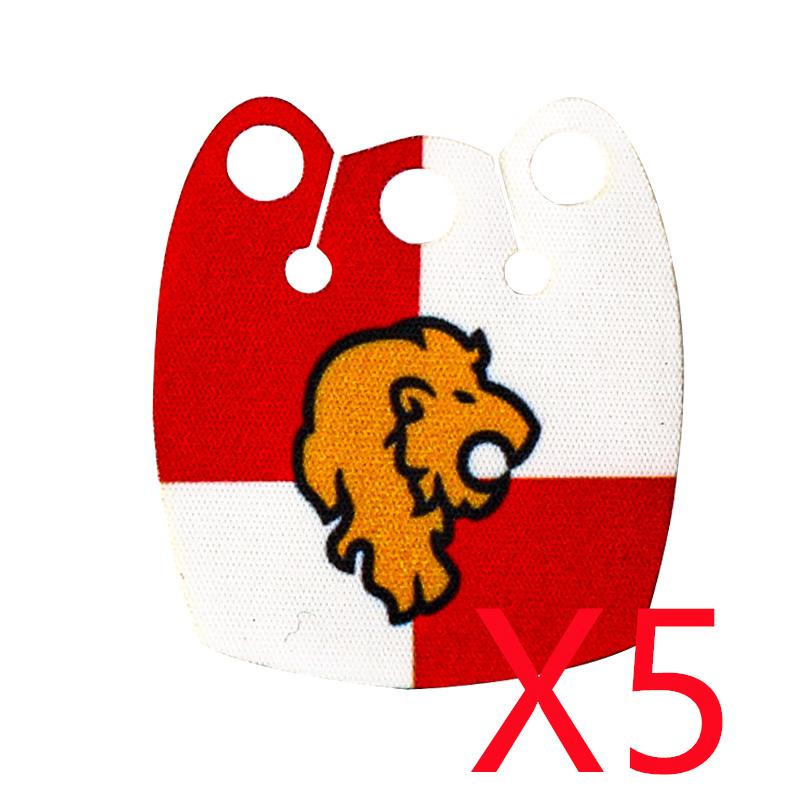 MOC Средневековые Военные Строительные Блоки Мини Кирпичики Фигурки Воинов Подарки Красочная Накидка с Принтом Доспехи Щит Аксессуары Игрушка Сделай Сам