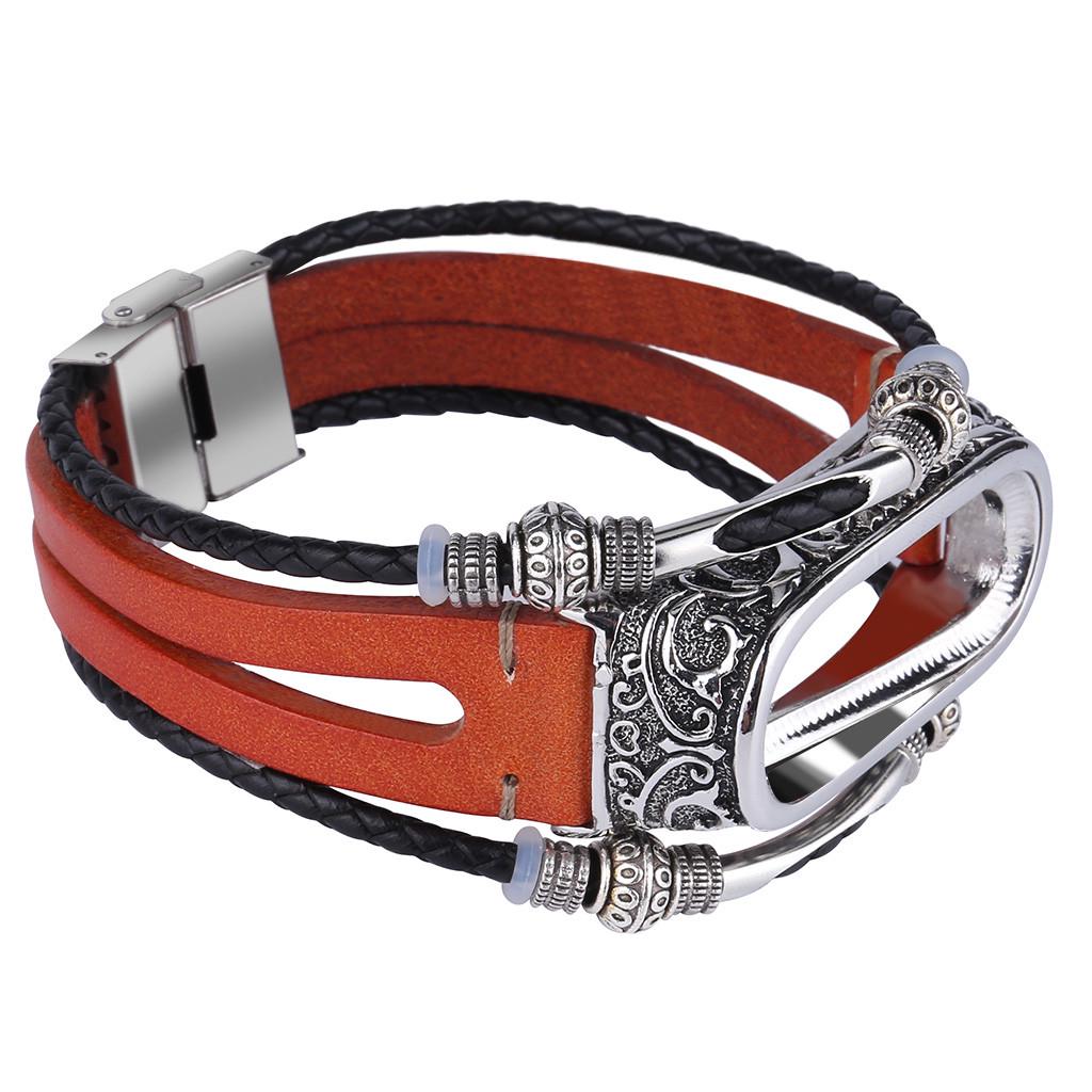 Сменный ремешок из кожи, металлический чехол для Xiaomi Mi 4