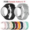 Official Silicone Strap with TPU Protection Case Cover For Garmin Active 6 Active5 Vivoactive 6 5