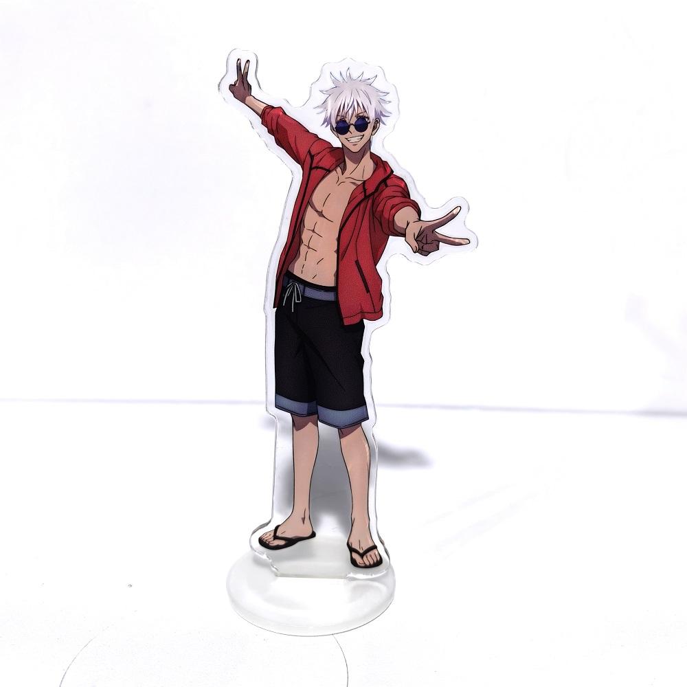 Jujutsu Kaisen Горячие Аниме Фигурки Сатору Годжо Акриловые Подставки Гэто Сугуру Модель Персонажа Держатель Пластины Топпер для Торта Реквизит для Дня Рождения