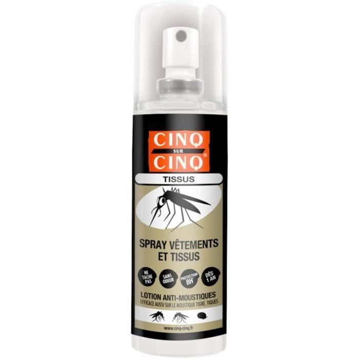 Cinq sur Cinq Набор Высокая защита от комаров Спрей Тропик 75 мл Спрей для одежды 100 мл