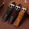 Vintage Oil Wax Cowhide Strap 18mm 20mm 22mm 24mm Genuine Leather Watch Band for Omega for Panerai for Seiko Retro Bracelet Belt