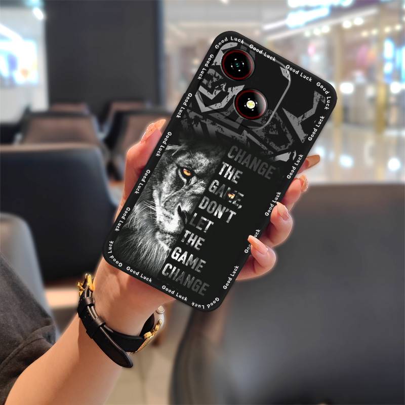 Back Cover Cute Phone Case For ZTE Blade A35E Anti-knock Cartoon Full Wrap Phone Protector Shockproof TPU Anti-dust