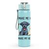 1PC Dogs Make Me Happy Puppy Group 750ml Color Plastic Sports Water Bottle Leakproof Flip Straw Lid Suitable for Sports Office Home Use