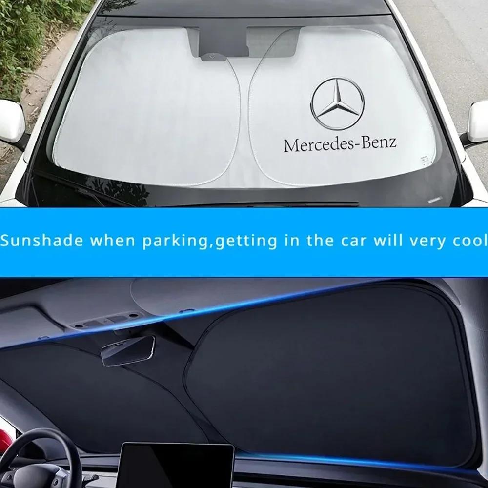 NGR2 UV Car Front Windshield Sunshade Sunshade Protective Cover For Mercedes Benz AMG W203 W206 W220 W205 W211 W212 GLE GLC GLK GLS