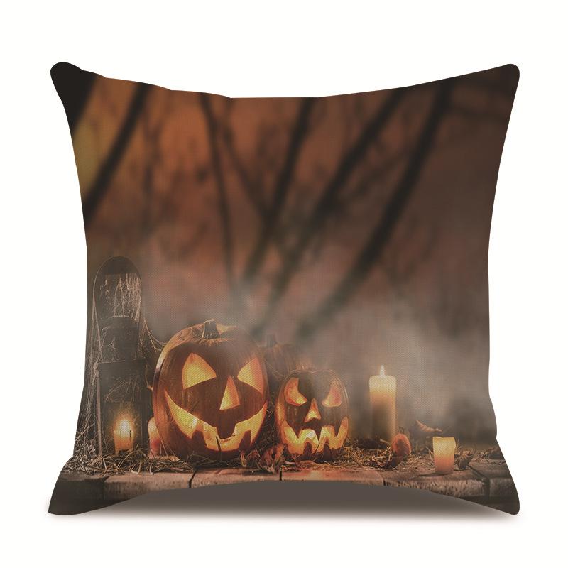 Хэллоуин Льняная Наволочка Наволочка с Принтом