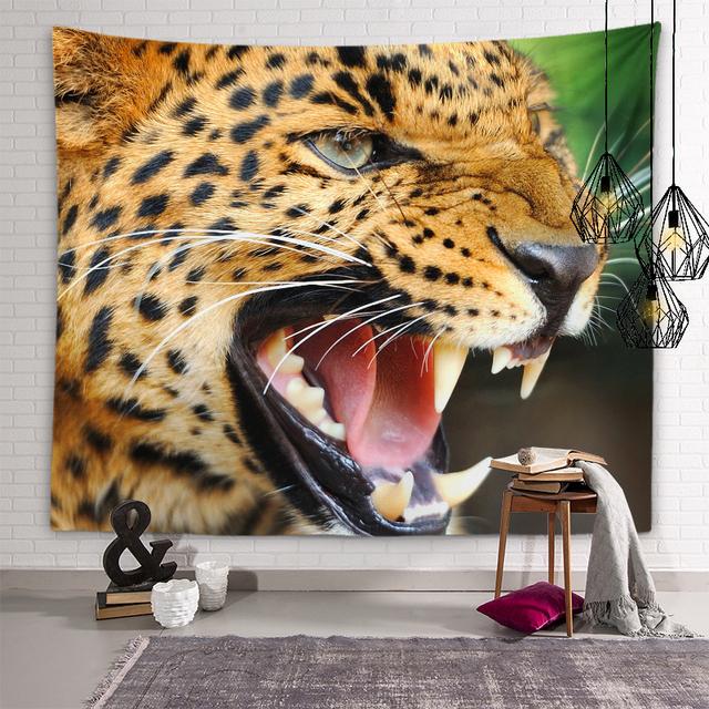 Tiger Lion Tapestry Kids Room Decoration Animal Wall Art Decoration Tapestry Living Room Bedroom Dorm Room Home Decor