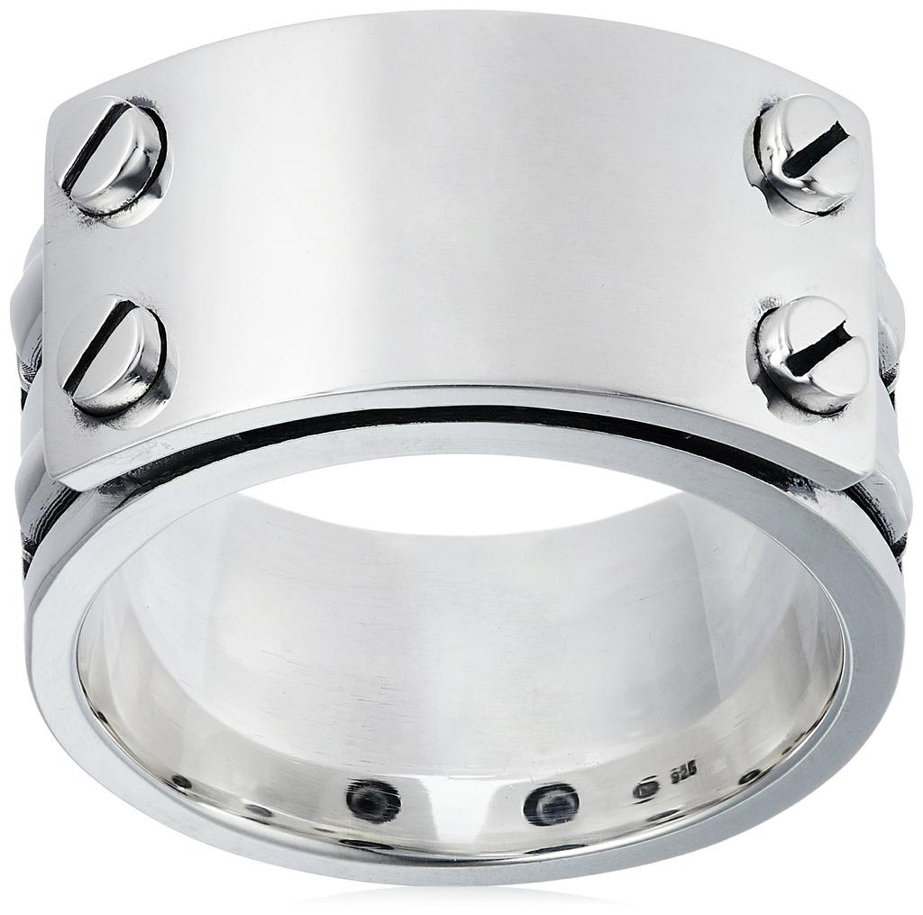 Monroe Wide Bisplate Silver Japanese Size 20 Dr. Ring, 925, FC-49SE-SV-20,