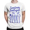 Tinned Fish Sardine Portugal T Shirts Men's Pure Cotton Fashion T-Shirts Round Neck Tee Shirt Short Sleeve Clothes 4XL