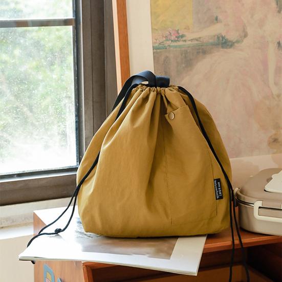 Изолированная сумка для ланча, большая вместимость, водонепроницаемая, износостойкая, с завязками, портативная, термоизолированная, для пикника, хранения, сумка-бенто