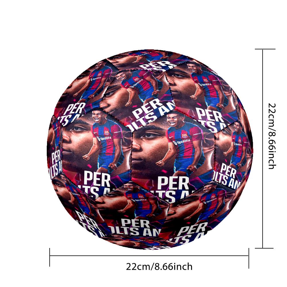 Lamine Yamal's Spain Football Celebration Size 5 Soccer Football Machine-Stitched Indoor/Outdoor Training and Matches Sports Enthusiast Gifts