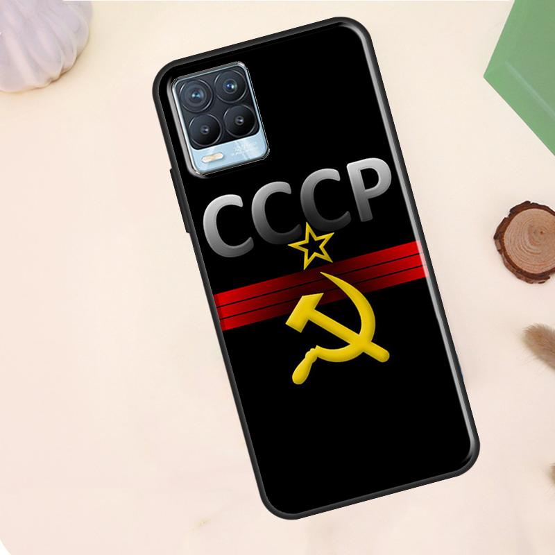 USSR Flag Soviet Union Case For Realme C75 C63 C61 C55 C51 C53 C35 C65 C67 C71 11 12 13 14 15 Pro Plus GT6 GT7 Pro