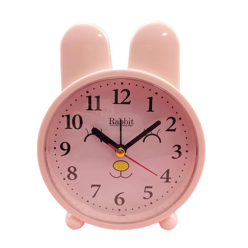 Korean Version of Cartoon Cute Creative Children's Student Bedroom Bedside Desktop Mute Digital Alarm Clock Series