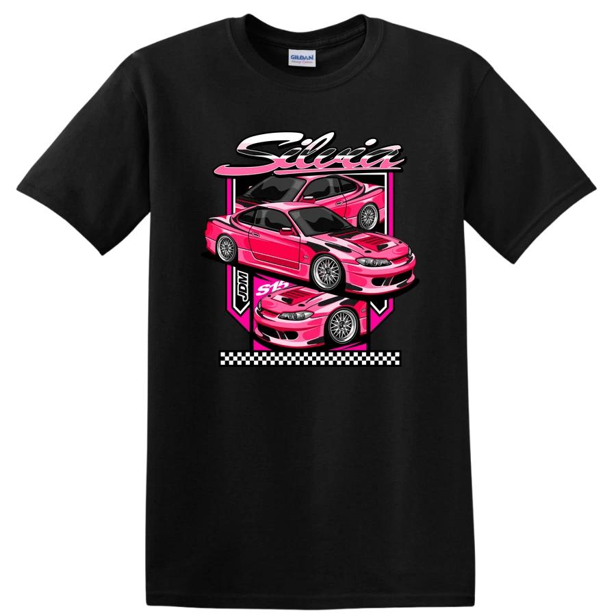 Silvia JDM S15 Graphic T Shirt Cool Pink Car Design Automotive Tee