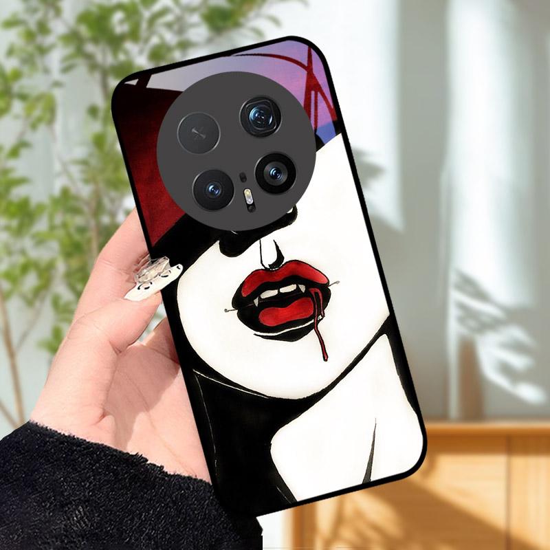 Закаленное Стекло Чехол Для Телефона Для Honor Magic 8 8Pro Роскошная Модная Задняя Крышка Для Magic8 Pro Чехлы BKQ-AN00 Ударопрочный Мультяшный Capa