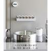 Yamazaki Tower Magnetic Angled Spice Rack, White, W24 x D8.2 x H7cm, Floating Storage for Easy Access, 1905