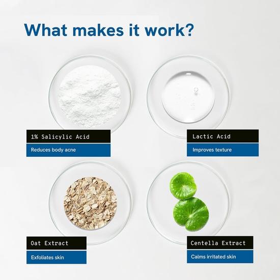 Be Bodywise Strawberry Skin Pack | With 1% SA Body Wash, 5% Lactic Acid Body Lotion & 10% AHA Scrub | Exfoliates | 650ml