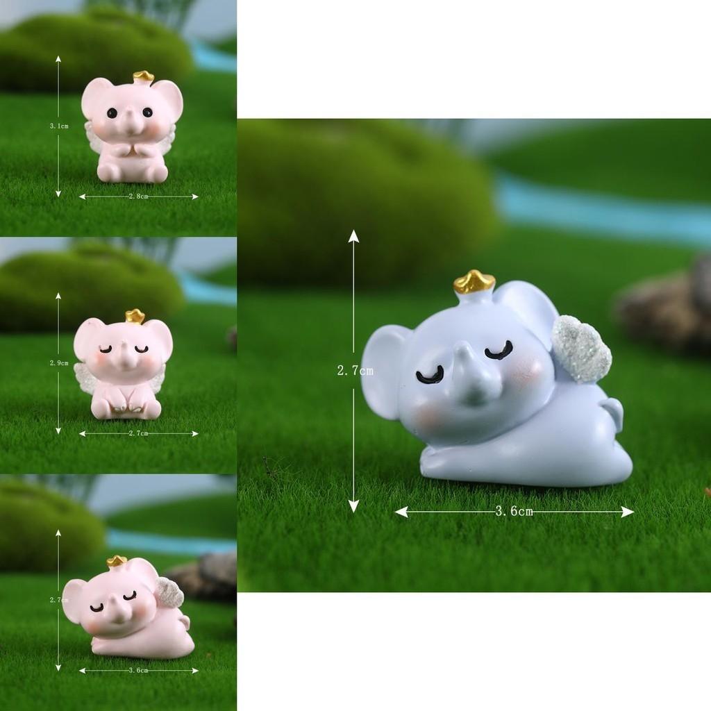 Decorative Cartoon Elephant Micro Landscape Resin Ornaments Handicrafts Desktop