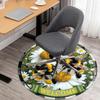 1PC Bumblebee Welcome Office Round Area Rug, Under Office Chairs Bedroom Living Room Home Decor, Carpet for Office -1110055