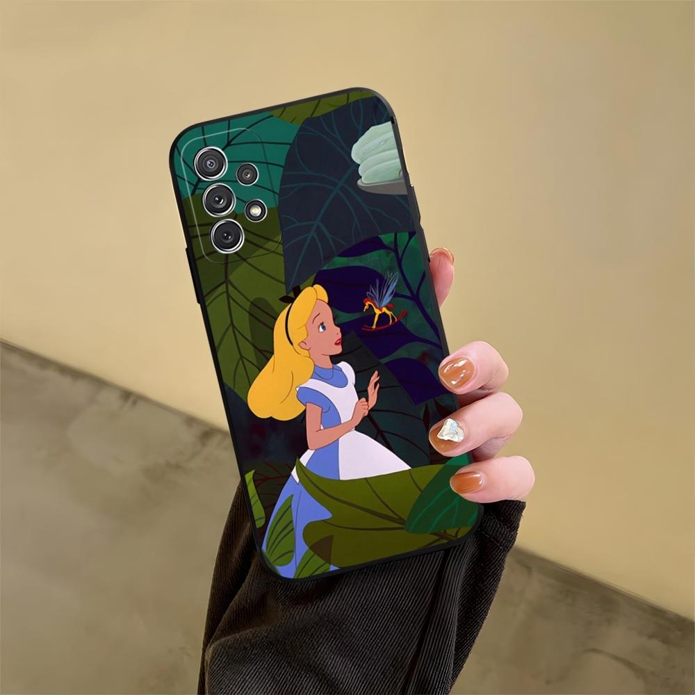 Чехол для телефона "Алиса в Стране чудес" для Samsung Galaxy S23 S24 S20 S21 S22 Ultra Fe Plus M54 A34 A54 A24 A52 A53 Coque