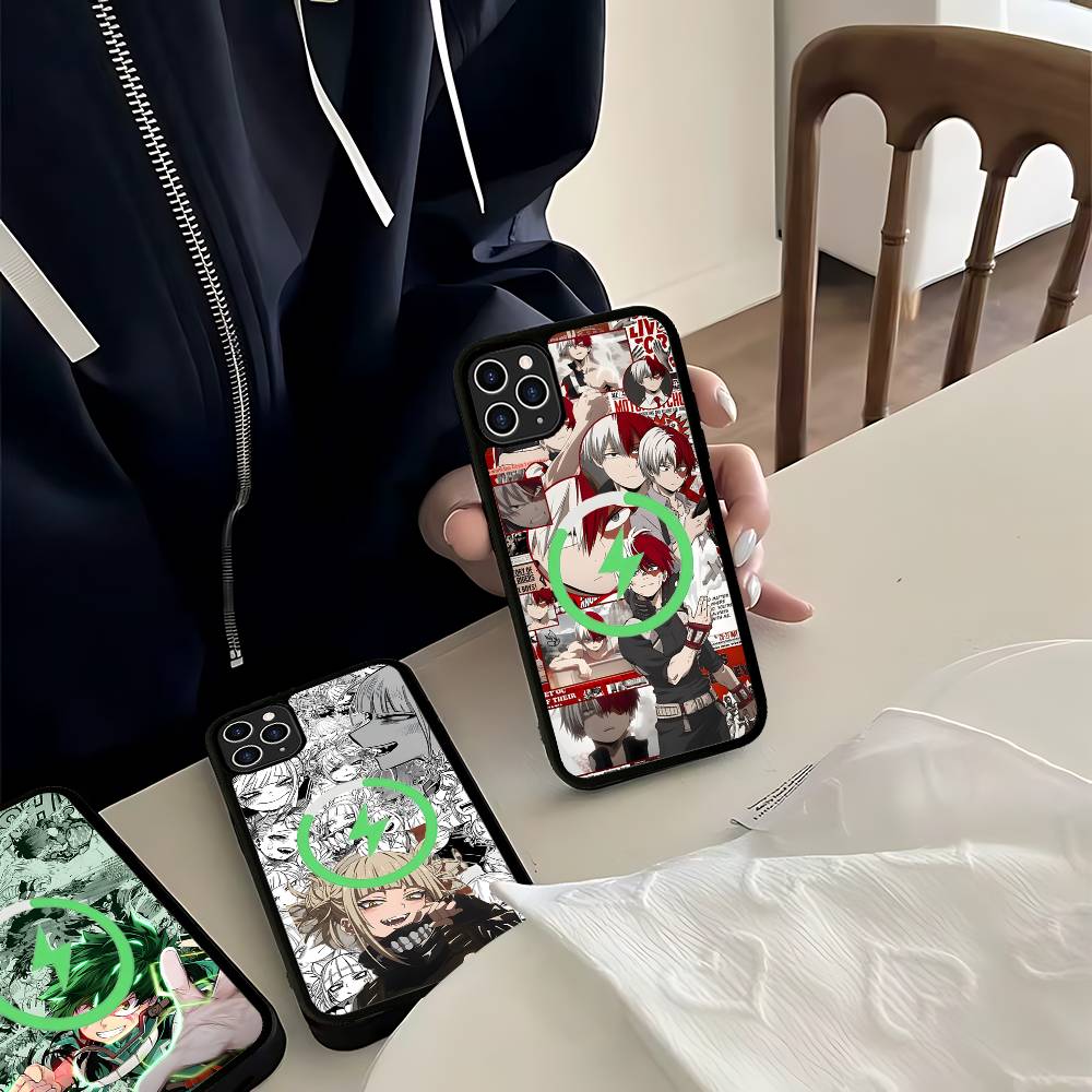 My H-Hero Academia D-Deku For Magsafe Magnetic Case For IPhone 17 Air 16 15 14 13 12 11 Pro Max Plus Wireless Charging
